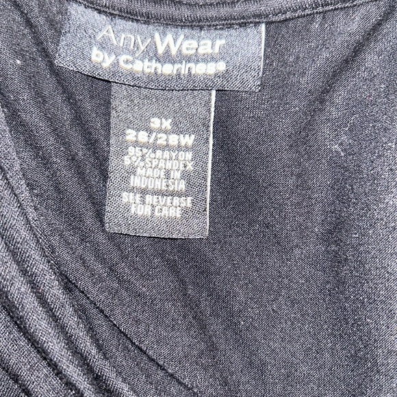 Catherine’s anywear black plus size faux wrap maxi dress size 3x - Picture 6 of 7